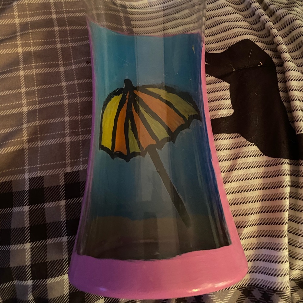 Hand painted vase